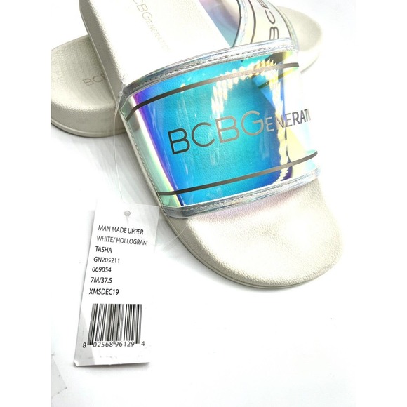 BCBGeneration Tasha Halogram Womens Slides Sandal - Picture 3 of 12